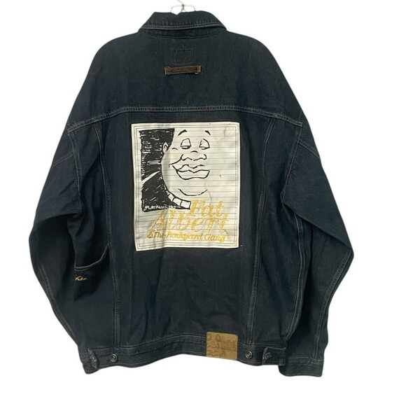 Platinum FUBU Fat Albert & The Junkyard Gang Men's XXL Denim Jacket Vintage - Picture 2 of 16